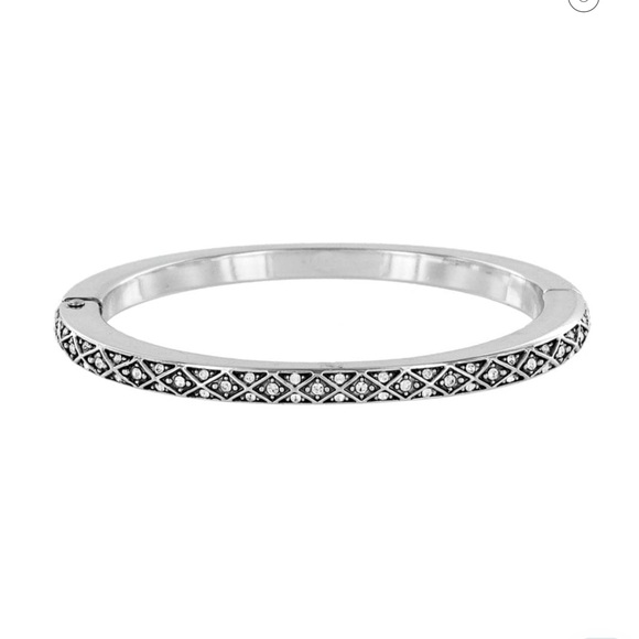 Brighton | Jewelry | Brighton Diamond Hinged Bangle 62 34 | Poshmark